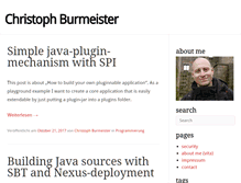 Tablet Screenshot of christoph-burmeister.eu